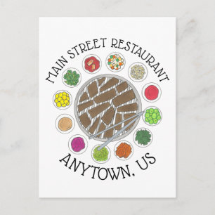 Carte Postale Barbecue coréen Barbecue Barbecue Restaurant de cu