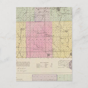 Carte Postale Barber County et Hazelton, Kansas