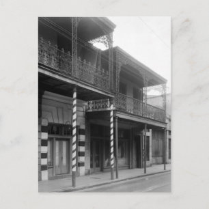 Carte Postale Barbershop de la Nouvelle-Orléans, années 1930