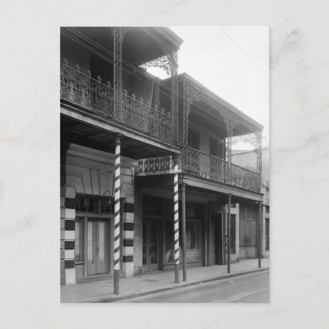 Carte Postale Barbershop de la Nouvelle-Orléans, années 1930 (Devant)