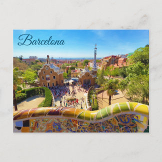 Carte Postale Barcelona Park Guell