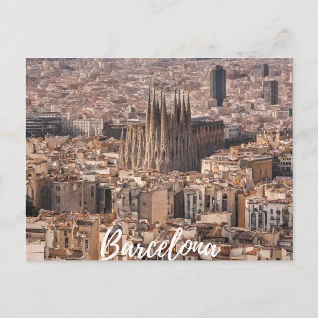 Carte Postale Barcelone Espagne Souvenirs De Voyage Holyday