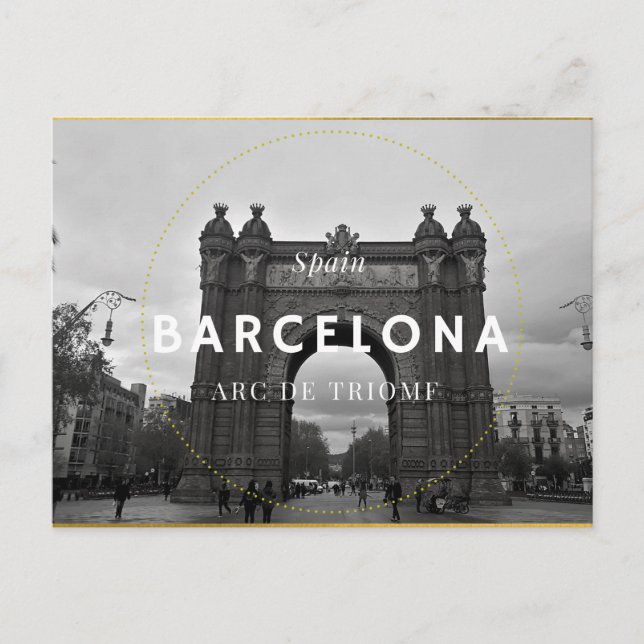 Carte Postale Barcelone, Arc de Triomf (Devant)