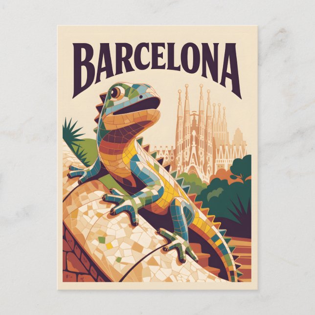 Carte Postale Barcelone Espagne (Devant)