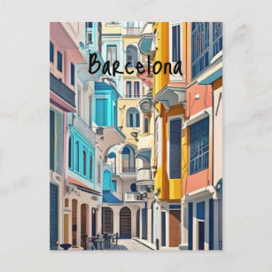 Carte Postale Barcelone Espagne