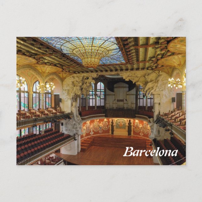 Carte Postale Barcelone, Espagne (Devant)