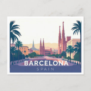 Carte Postale Barcelone Espagne Cathédrale de Barcelone Voyage