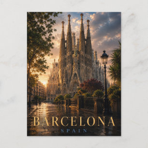 Carte Postale Barcelone Espagne Sagrada Família REALMS