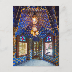 Carte Postale Barcelone. Gaudí. Maison Vicens. Intérieur. Ver.