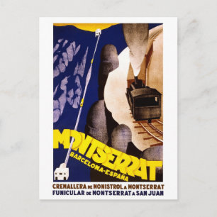 Carte Postale Barcelone Montserrat Espagne