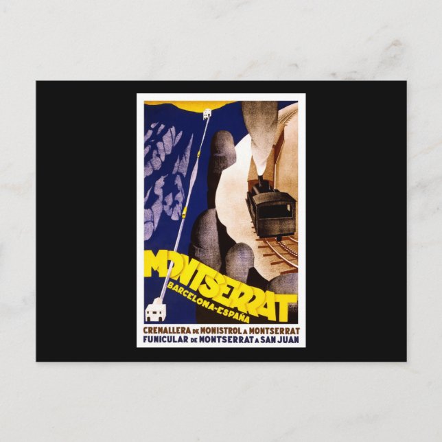 Carte Postale Barcelone Montserrat Espagne (Devant)