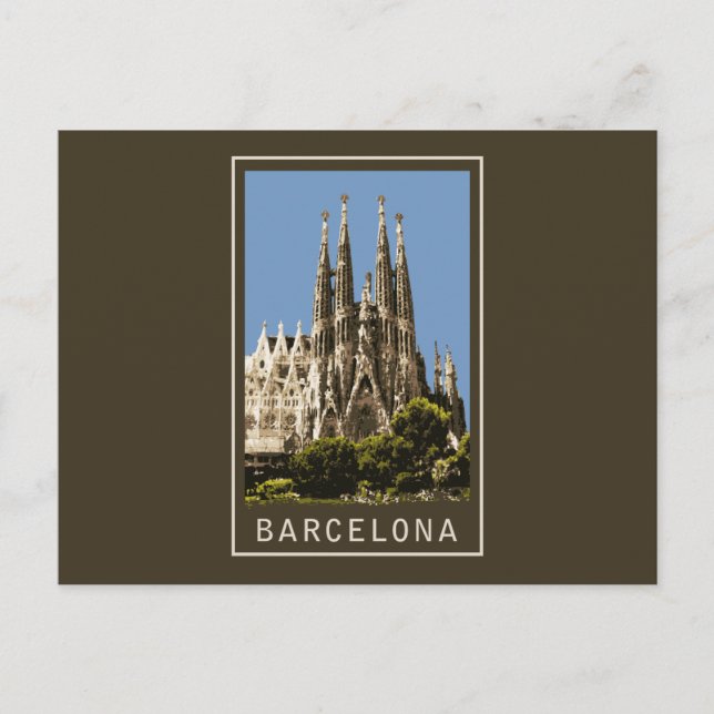 Carte Postale Barcelone Sagrada Familia (Devant)