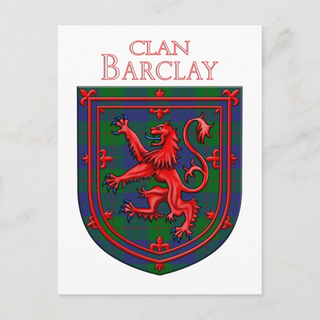 Carte Postale Barclay Chasse Tartan Scottish Plaid (Devant)