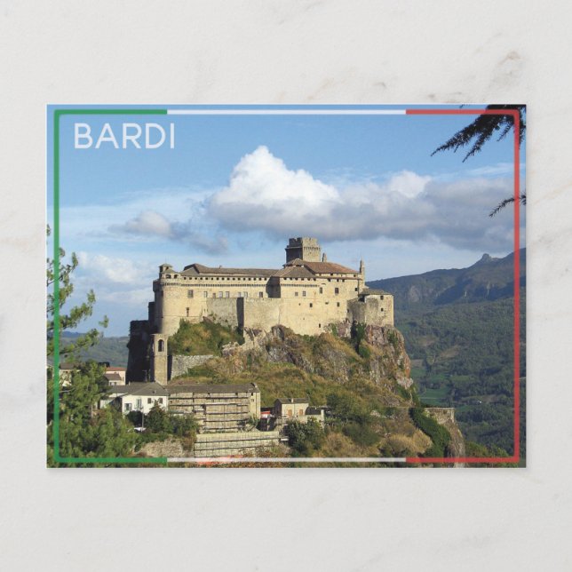 Carte Postale Bardi - Château de Bardi - Italie (Devant)
