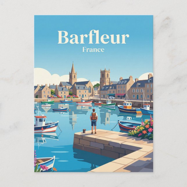 Carte Postale Barfleur France (Devant)