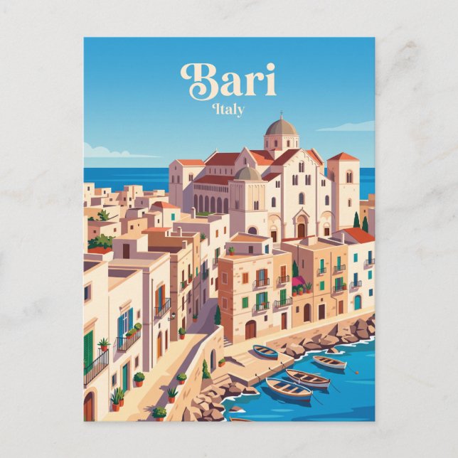 Carte Postale Bari, Italie (Devant)