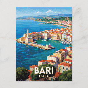 Carte Postale Bari Italie Scène de voyage sur l'Adriatique 🌊