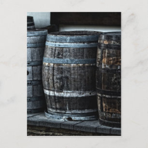 Carte Postale Barils à whisky rustique