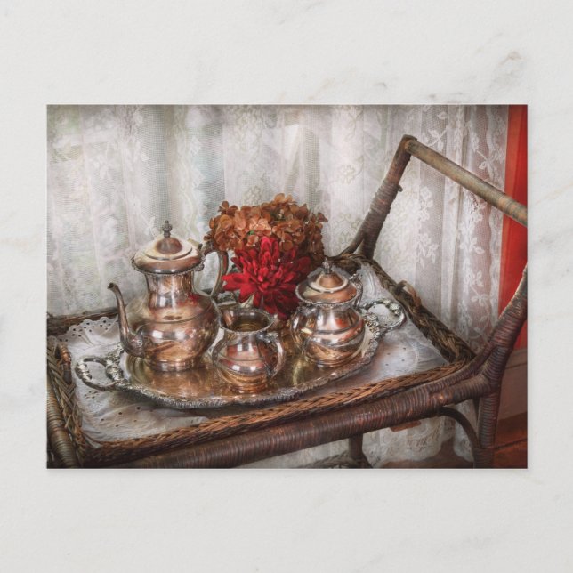 Carte Postale Barista - Tea Set - Thé du matin (Devant)