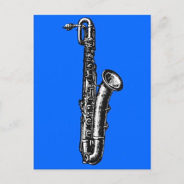 Carte Postale Baritone saxophone (Devant)