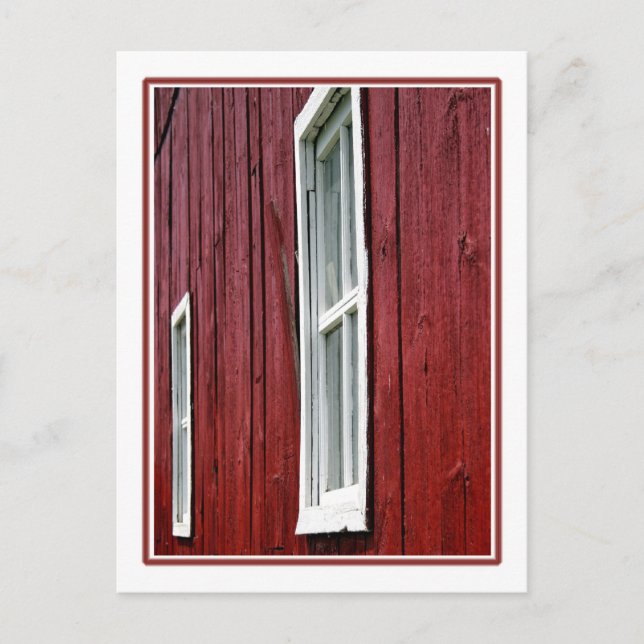 Carte Postale Barne rouge (Devant)