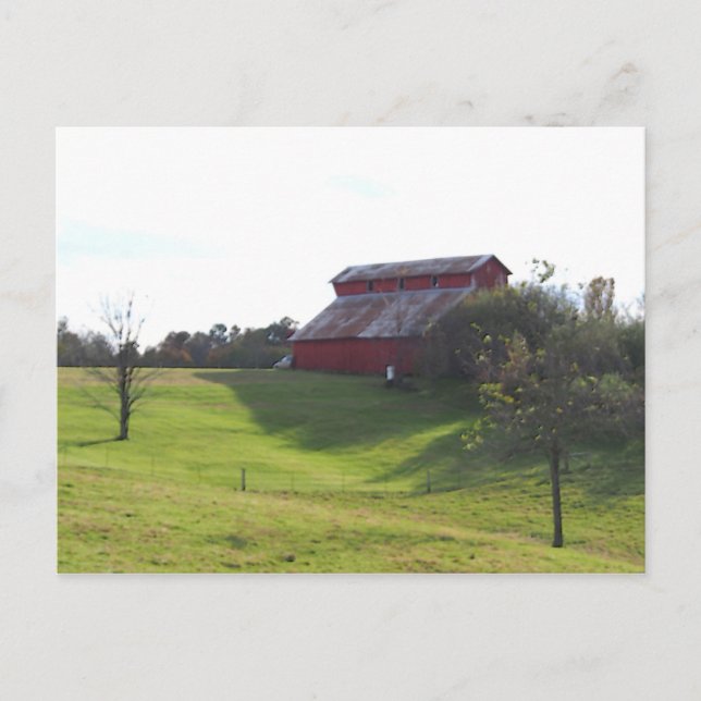 Carte Postale Barne rouge (Devant)