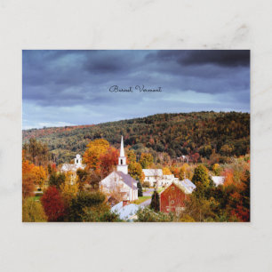 Carte Postale Barnet, Vermont, couleurs d'automne