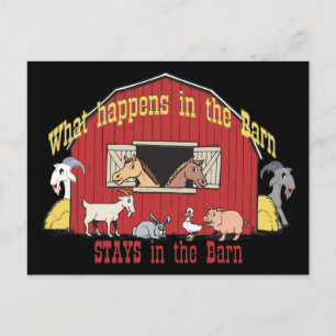 Carte Postale Barnyard Chèvre