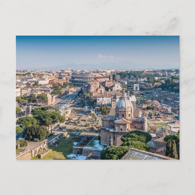 Carte postale baroque et antique de Rome (Devant)