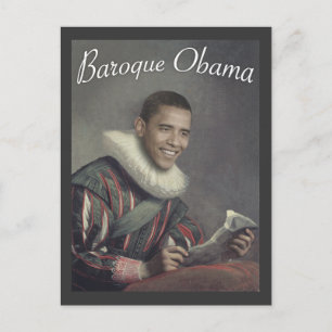 Carte Postale Baroque Obama