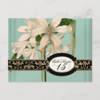 Baroque Vintage Lily Formel Mariage Numéros de tab