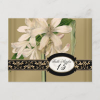 Baroque Vintage Lily Formel Mariage Numéros de tab