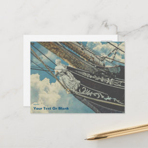 Carte Postale Barque Elissa Figurhead