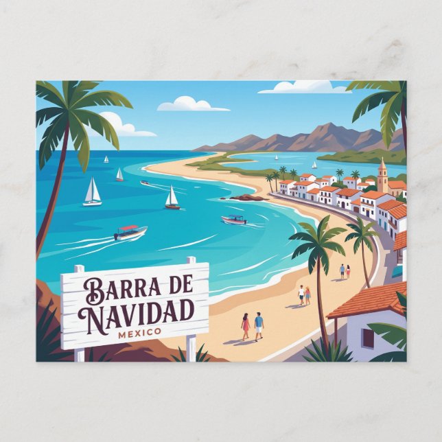 Carte Postale Barra de Navidad Mexique (Devant)