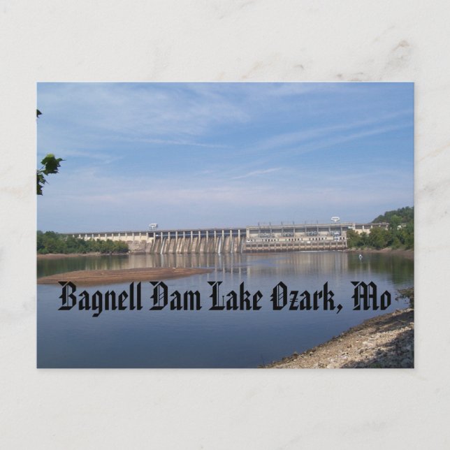Carte Postale Barrage de Bagnell Lac Ozark, Mo (Devant)