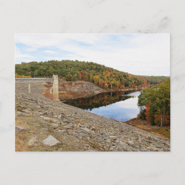 Carte Postale Barrage d'Otter Brook à l'automne (Devant)