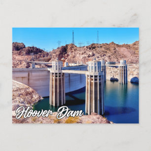 Carte Postale Barrage historique de Hoover, Nevada, États-Unis