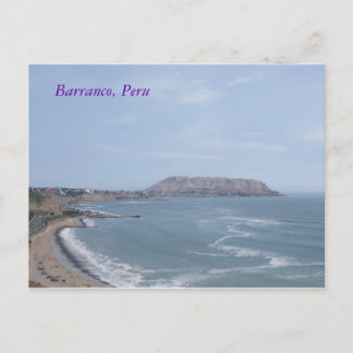 Carte Postale Barranco, Pérou