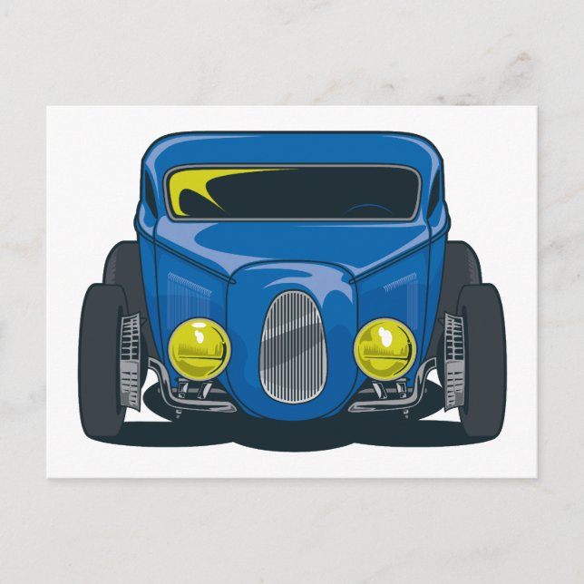 Carte Postale Barre de flux (bleu) (Devant)