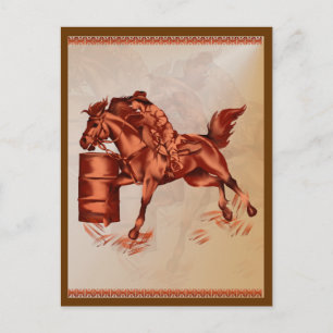Carte Postale Barrel Racing_Post Card