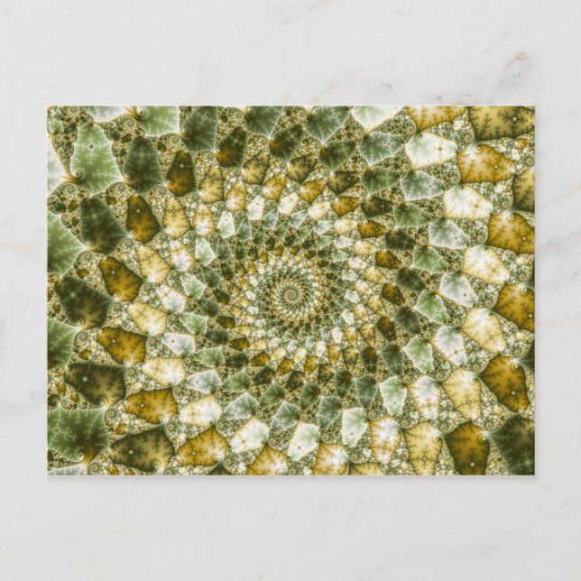 Carte Postale Barres marbrées - Mandelbrot Art (Devant)