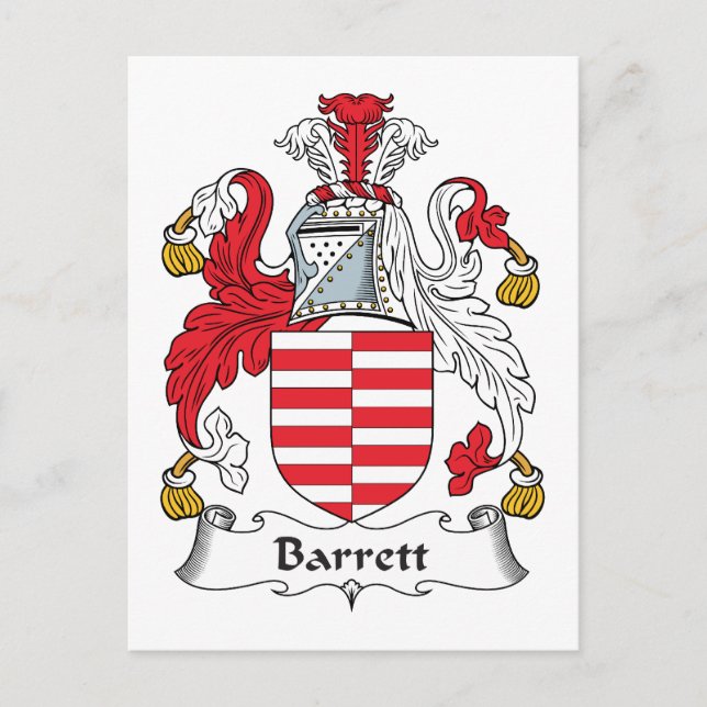 Carte Postale Barrett Family Crest (Devant)