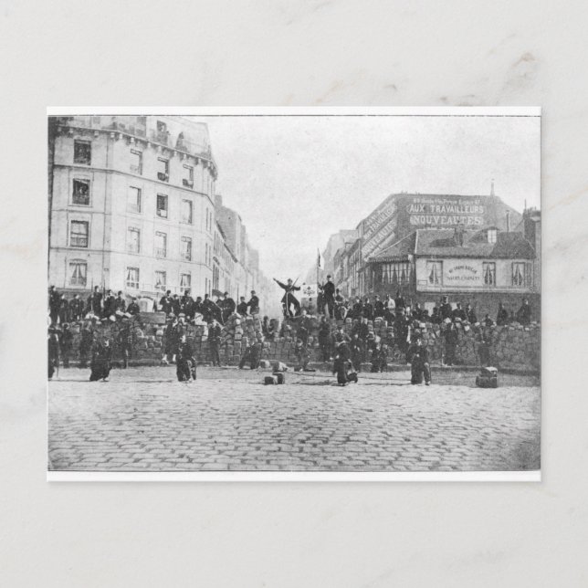 Carte Postale Barricade au Faubourg Saint-Antoine (Devant)