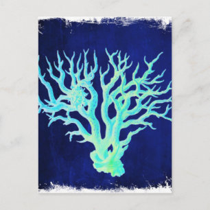 Carte Postale Barrière de Corail bleu chic littoral nautique