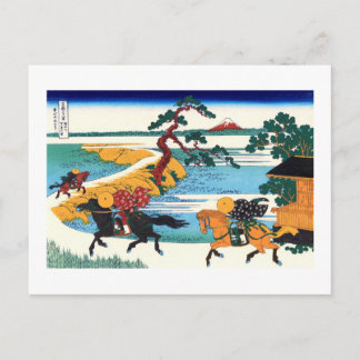 Carte Postale Barriere Sumida River Hokusai Fine Art Japonais