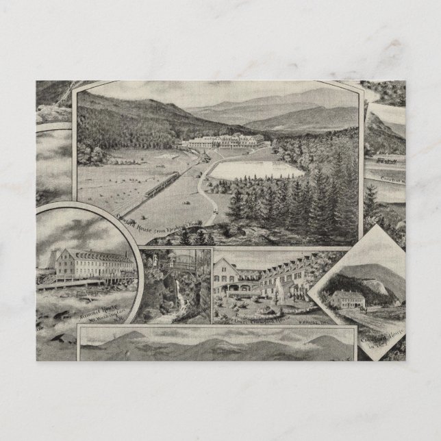 Carte Postale Barron & Merrill's White Mountain House, NH (Devant)