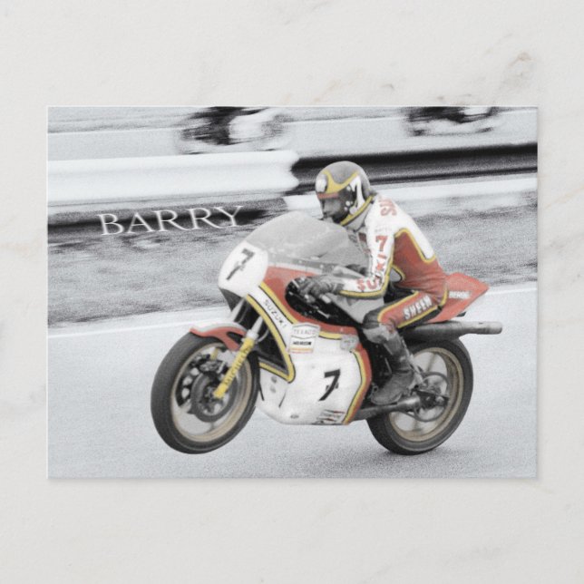 Carte Postale Barry Sheene (Devant)