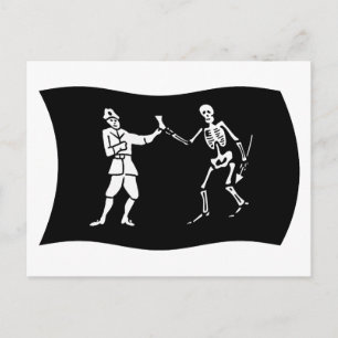 Carte postale Bartholomew Roberts Flag
