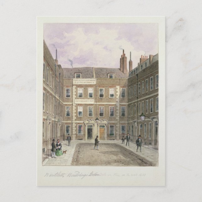 Carte Postale Bartlett's Buildings, Holborn, 1838 (Devant)
