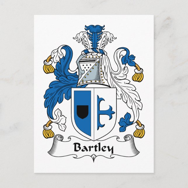 Carte Postale Bartley Family Crest (Devant)